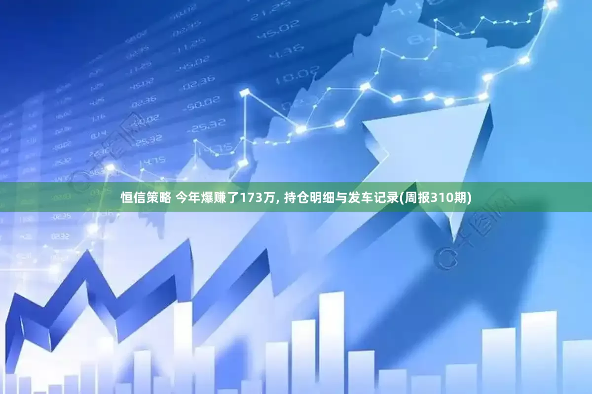 恒信策略 今年爆赚了173万, 持仓明细与发车记录(周报310期)